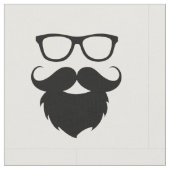 Volgroeide grappige baard man stof (Close Up)