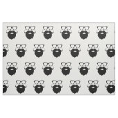 Volgroeide grappige baard man stof (Fat Quarter)