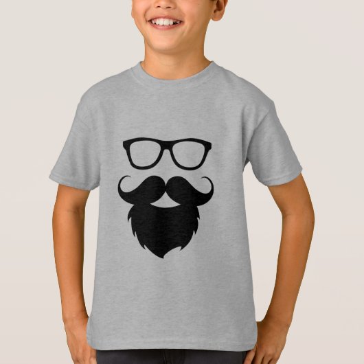 Volgroeide grappige baard man t-shirt (Voorkant)