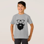 Volgroeide grappige baard man t-shirt (Voorkant volledig)