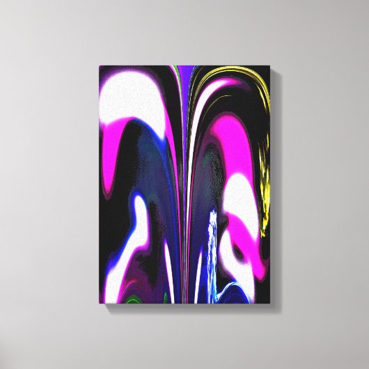 Volgtijd abstracte kunst canvas afdruk (Voorkant)