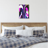 Volgtijd abstracte kunst canvas afdruk (Insitu (Slaapkamer))