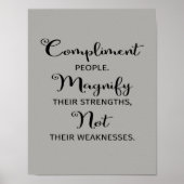 Volgzame mensen versterken hun sterke Poster (Voorkant)