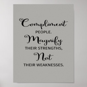 Volgzame mensen versterken hun sterke Poster