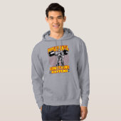 Volharden Gym Motivatie - Gewichtheffen Ontwerp Hoodie (Voorkant volledig)