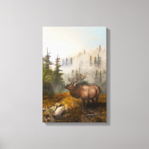 "Volharding De Eland" 30x45 cm [helder/kleiner] Canvas Afdruk