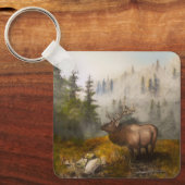 "Volharding De Eland" Chalet Sleutelhanger (Voorkant)