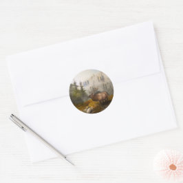 "Volharding De Eland" Ronde Sticker