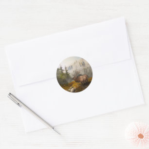 "Volharding De Eland" Ronde Sticker