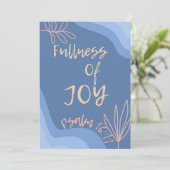 Volheid van blijdschap Christelijk geloof Feestdagenkaart (Staand voorkant)