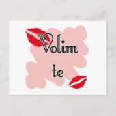 Volim te - Serbian - Ik hou van je Briefkaart (Voorkant)