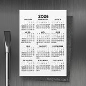 Voljaar Uitzicht Kalender - Basis Magnetische Kaar Uitnodiging