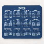 Voljarig Uitzicht Kalender - horizontaal Muismat (Voorkant)