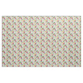 Volk bloemen op wit stof (Yard (91,4 cm))
