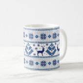 Volk ornament patroon koffiemok (Voorkant rechts)