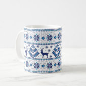 Volk ornament patroon koffiemok (Voorkant links)