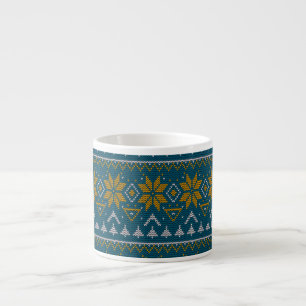 Volk traditioneel tribale abstracte ornamentale pa espresso kop