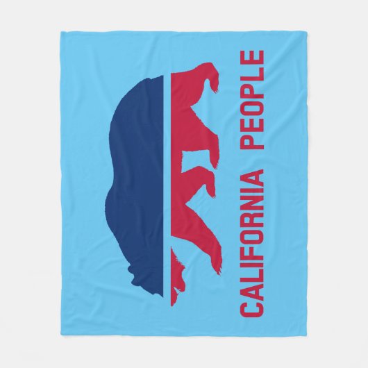 volk van Californië Fleece Deken (Voorkant)