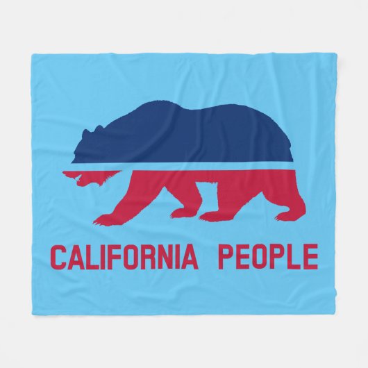 volk van Californië Fleece Deken (Voorkant (Horizontaal))