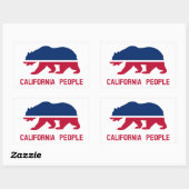 volk van Californië Rechthoekige Sticker (Vel)