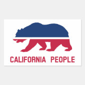 volk van Californië Rechthoekige Sticker (Voorkant)