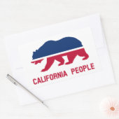volk van Californië Rechthoekige Sticker (Envelop)