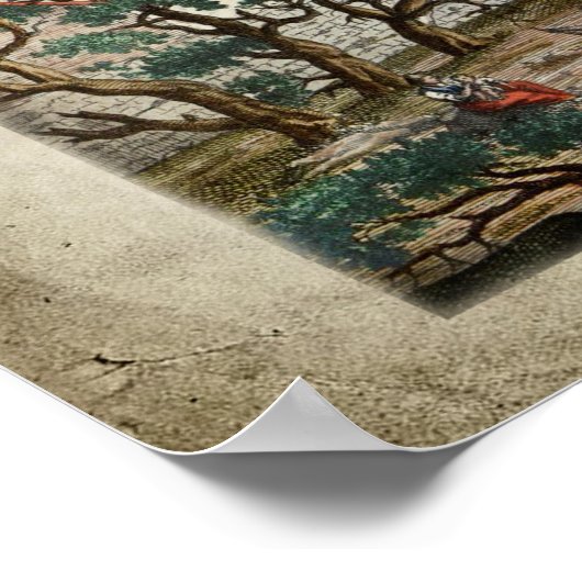 Volkamer Citrus Citrus Italiaans Landschap Poster (Hoek)