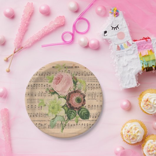  volken op vel papieren bordje (Feest)