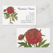  volken, volkbloemen van Basilius Besler Visitekaartje (Voorkant / Achterkant)