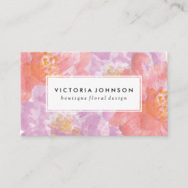  volken | Waterverf bloemen Visitekaartje