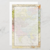 Volkerkarte von Asien - Kaart van Azië (Voorkant / Achterkant)