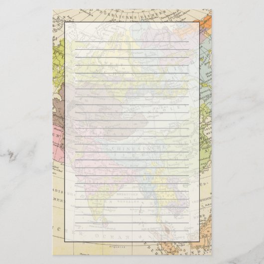 Volkerkarte von Asien - Kaart van Azië (Voorkant)