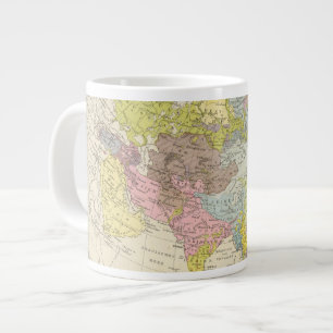 Volkerkarte von Asien - Kaart van Azië Grote Koffiekop
