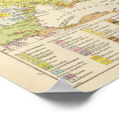 Volkerkarte von Russland - Russische kaart Poster (Hoek)