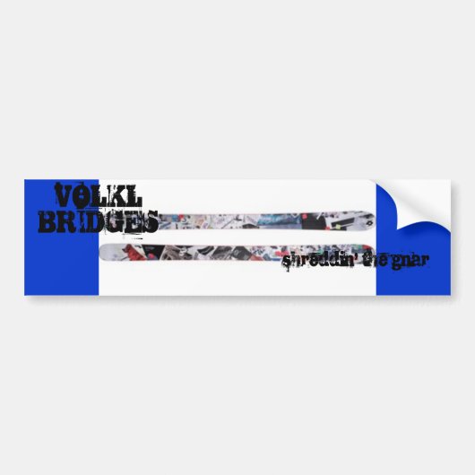 VOLKL BRIDGES BUMPERSTICKER (Voorkant)