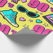 Volkomen 90’er! Gebloemd Cadeaupapier (Hoek)