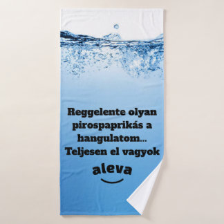 Volkomen afgedroogde handdoek