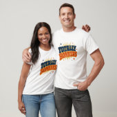 Volkomen gek - Retro typografie ontwerp T-shirt (Unisex)