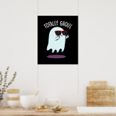 Volkomen Griezelfunctie Grappige Halloween Geest P Poster (Keuken)