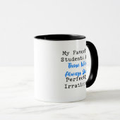 Volkomen Irrationele Wiskundeleraar Student Humor Mok (Voorkant rechts)