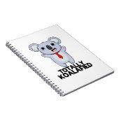 Volkomen Koala-achtige Grappige Koala Beer Pun Notitieboek (Rechterzijde)