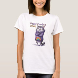 Volkomen koele kat grappig t-shirt
