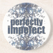 VOLKOMEN ONVOLMAAKT | Grunge denim | Gerelateerde Zandsteen Onderzetter (Voorkant)