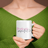 Volkomen onvolmaakte XO Inspirerend boodschap Tweekleurige Koffiemok