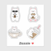 Volkomen Schattige kattenliefhebbers Sticker (Vel)