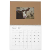 volkomen schattige Koe kalender (Feb 2027)