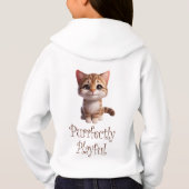 Volkomen speelse Schattigee kat (Achterkant)