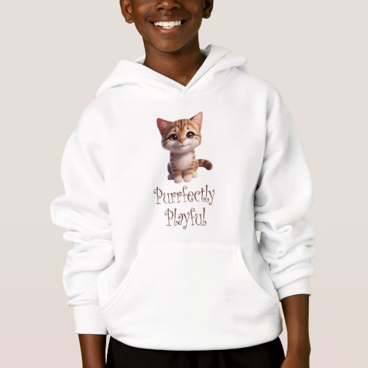 Volkomen speelse Schattigee kat (Voorkant)