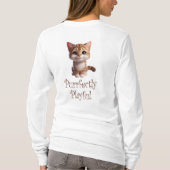 Volkomen speelse Schattigee kat T-shirt (Achterkant)