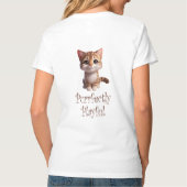 Volkomen speelse Schattigee kat T-shirt (Achterkant)